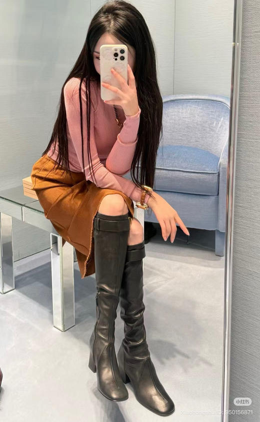 1019-2 miu绢丝修身打底长袖衫 167/138穿42，弹力很大 商品图12