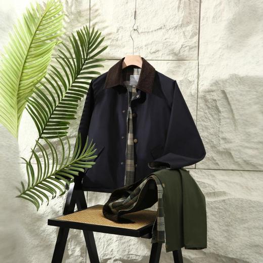 【短款无蜡夹克外套】 春秋正反双面穿面料挺括无蜡宽松版型  商品图1