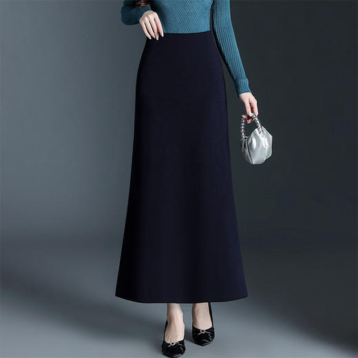 时尚通勤鱼尾裙简约风长款，高腰半身裙显瘦时尚包臀裙MYX-JY-25862-L 商品图1
