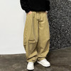 徐太浪【褶皱感 立体裁剪】大码哈伦裤男春秋宽松百搭纯色休闲裤 商品缩略图0