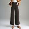 毛呢垂感直筒裤，松紧腰通勤时尚九分裤窄版阔腿裤MYX-QM-8953-L 商品缩略图3