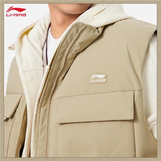 李宁男子冬季防风羽绒服马甲AMRU033-4 商品图2
