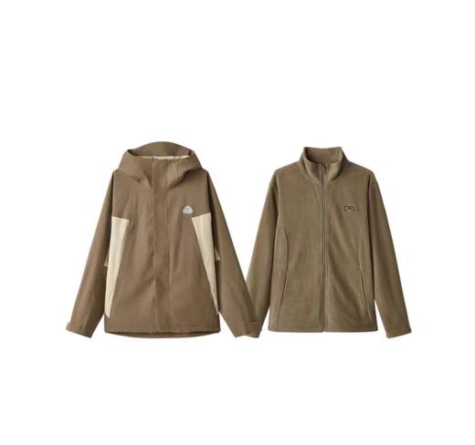 【5F】 斯凯奇男士秋冬户外运动休闲防水冲锋衣外套 商品图0