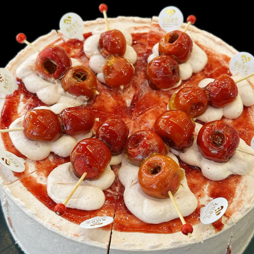 山楂树下（约11点做好）山楂酱山楂奶油和碧根果、法芙娜脆珠夹心 商品图1