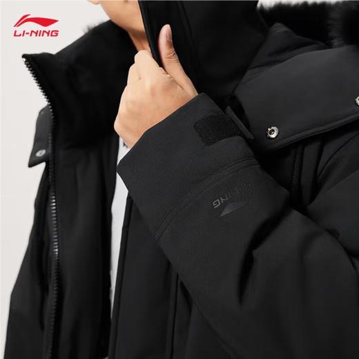 李宁男子冬季中款毛领羽绒服外套AYMU361-1 商品图2