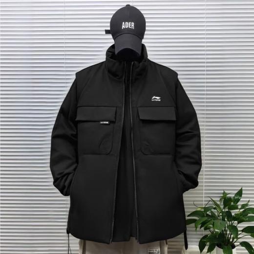 李宁男子冬季防风羽绒服马甲AMRU033-1 商品图1