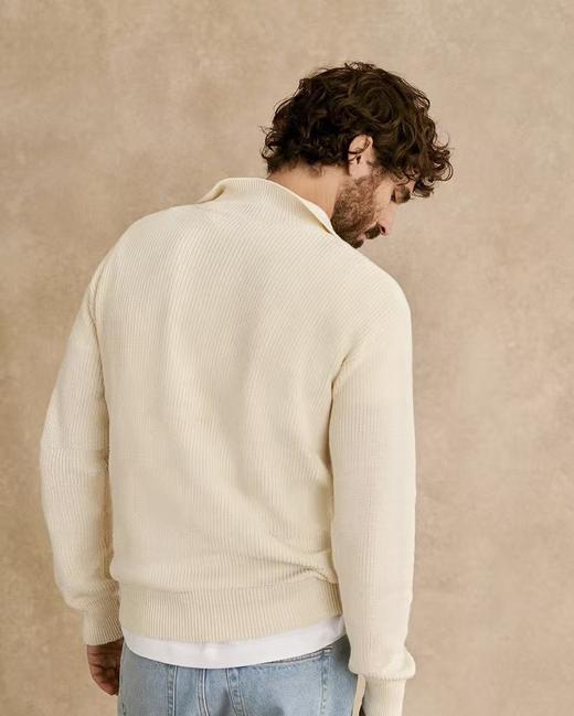 鼎奢成衣LP老钱风半拉羊毛衫桑蚕丝莱赛尔毛衣 商品图4