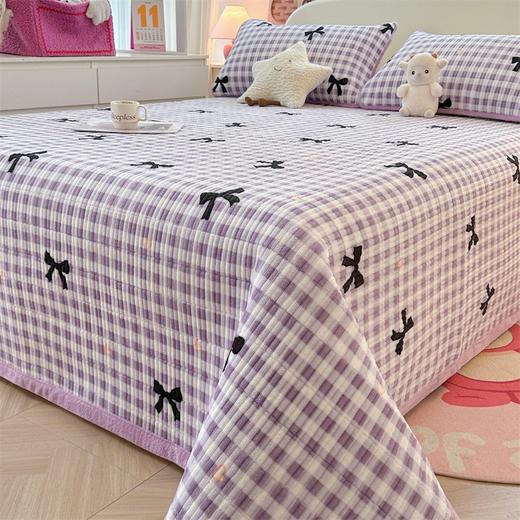 【冬季加厚牛奶绒床盖三件套】双面水晶加绒夹棉床单榻榻米保护垫铺盖 商品图4