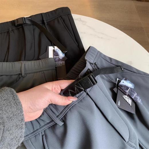 【登山软壳加绒休闲裤】户外男士秋冬男户外防风保暖登山软壳加绒休闲裤 商品图2