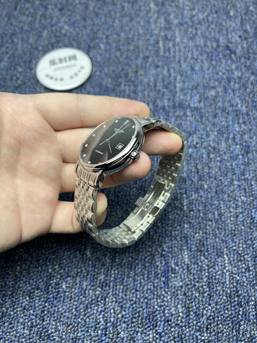 【新款大号40mm】浪琴博雅系列 黑盘钻面 男士腕表
机芯：进口西铁城 商品图3