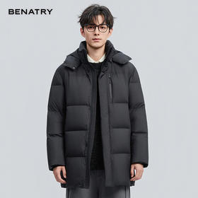 贝纳川冬季新品长款面包羽绒服ECF405270
