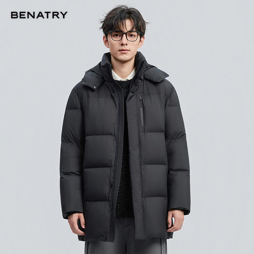 贝纳川冬季新品长款面包羽绒服ECF405270 商品图0