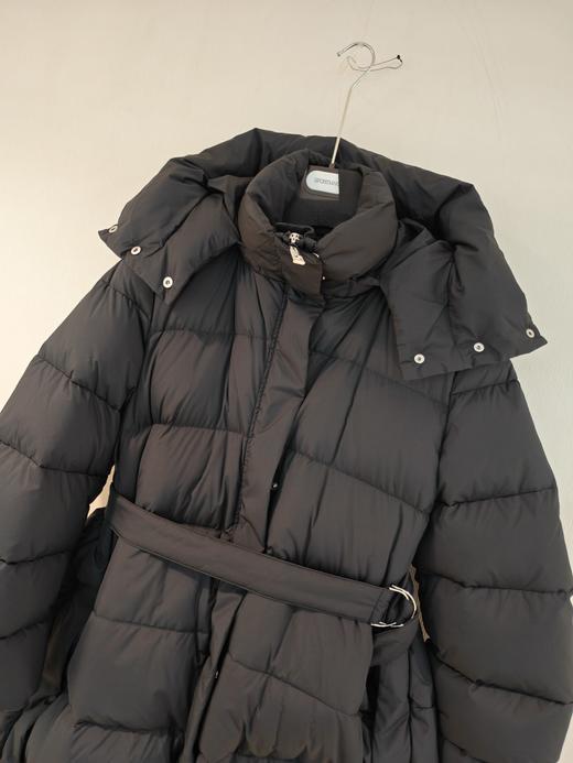 女款长款腰带连帽外套 商品图2