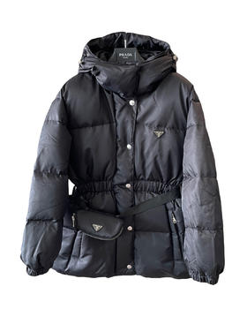 女款腰包连帽羽绒服P00