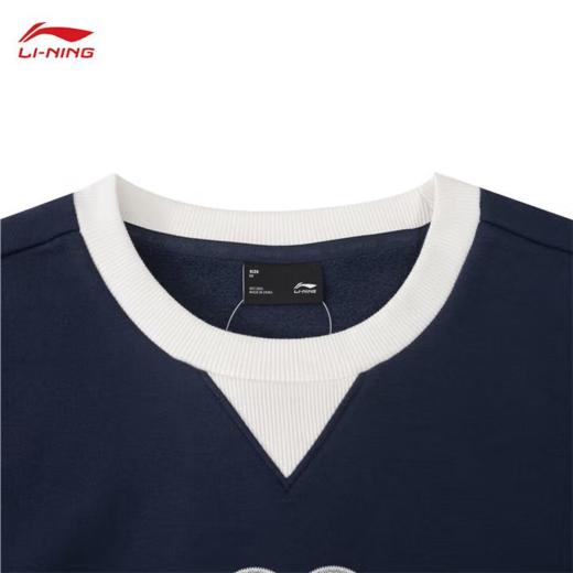 李宁女子冬季加绒套头卫衣AWDU446-5 商品图3