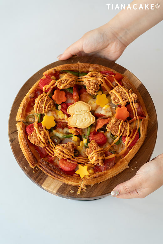 炸鸡火腿拿破仑披萨 商品图0