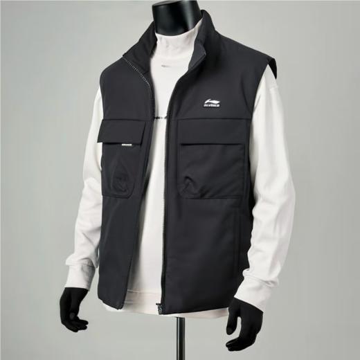 李宁男子冬季防风羽绒服马甲AMRU033-1 商品图0