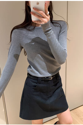 【SMASHADOW楔影珍珠山羊绒打底衫】打底界的“巅峰之作”钻石纤维--甄选10%白山羊绒(MaxMara同款奢侈面料)，专利pearl cel珍珠纤维 滋养肌肤