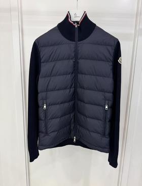 男款羽绒拼針織外套018