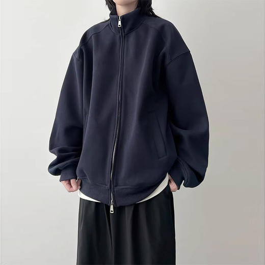 裁缝学苑AQ560美式复古开衫卫衣纸样外套女装宽松立领拉链上衣服装打板 商品图2