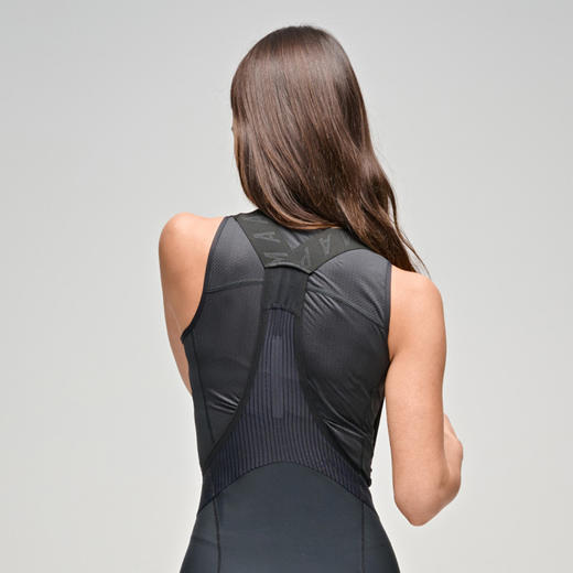 MAAP 女士 骑行刷绒打底背心 白标黑 商品图1