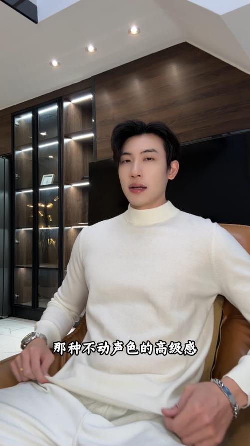 25N08SDSA男士秋冬新款痞帅男装复古简约圆领毛衣百搭休闲套头针织衫 商品图0