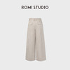 ROMI STUDIO“舒适自然”立体单褶高腰休闲百搭棉质阔腿裤431K2049 商品缩略图2