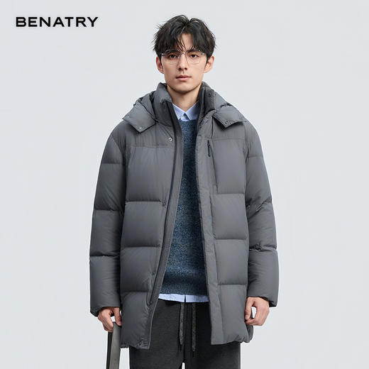贝纳川冬季新品长款面包羽绒服ECF405270 商品图4