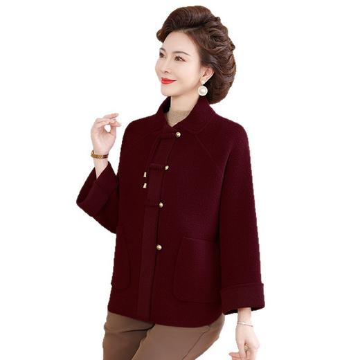 Q1108中式女装洋气国风中老年外套秋冬新款盘扣宽松舒适休闲妈妈装上衣 商品图4