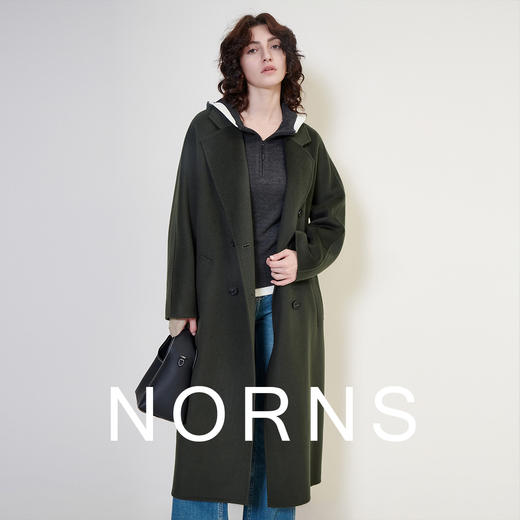 主推款丨NORNS LADY诺恩 【经典传承】小山羊绒毛呢大衣外套冬季 H25WS01542 商品图3