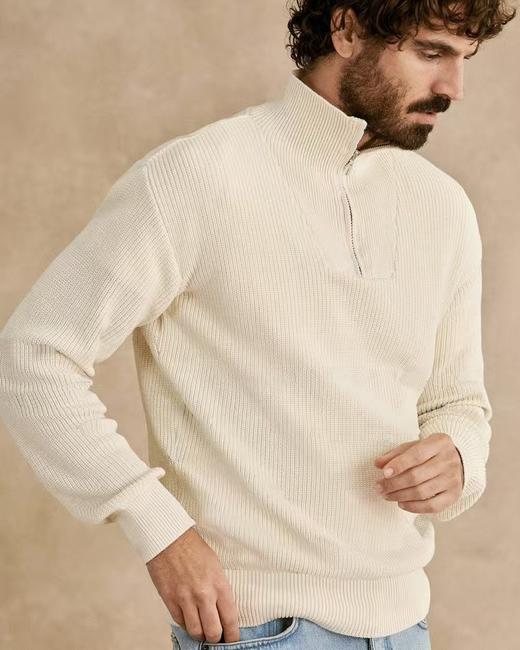 鼎奢成衣LP老钱风半拉羊毛衫桑蚕丝莱赛尔毛衣 商品图3