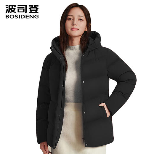 波司登2025新款羽绒服女加厚保暖连帽女款B250245128 商品图1
