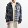 2024男士格子翻领痞帅宽松复古夹克休闲上衣格子衬衫外套 商品缩略图0