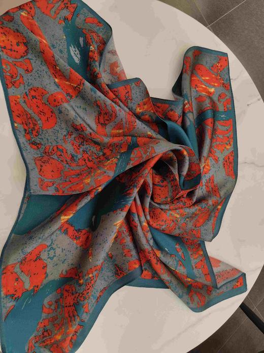 优品堂『迷缀』70×70桑蚕丝方巾 商品图10