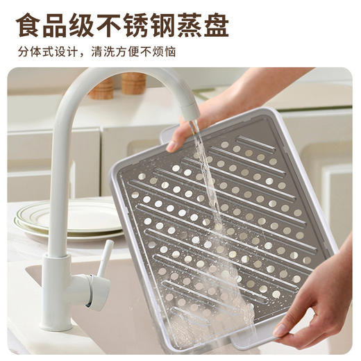 【34L大容量多层蒸锅】金正34L家用一体三层大容量电蒸锅 多功能自动蒸锅 电蒸锅 商品图1