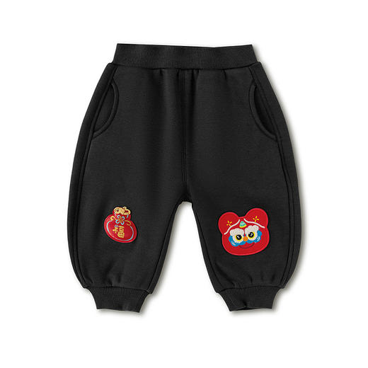 【balaOne】巴拉巴拉童装儿童长裤男童女童束脚裤加绒2025春新款 商品图4