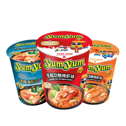 泰国进口养养牌冬荫功面|酸辣虾味汤面|酸辣虾味浓汤面|泰式香辣海鲜味汤面|70g 商品图5