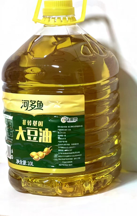 【QT】醇油坊非转基因大豆油（河多鱼系列）  10L/桶