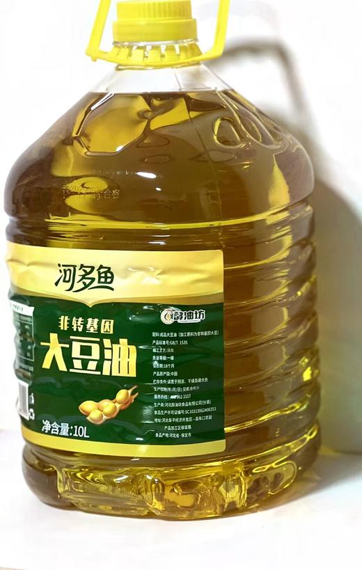 【QT】醇油坊非转基因大豆油（河多鱼系列）  10L/桶 商品图0