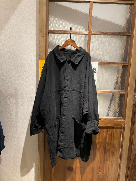 Mittan苎麻丝黑色长外套 商品图14