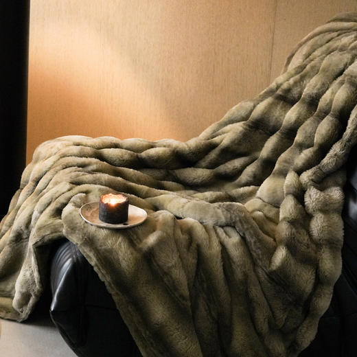 自然醒秋冬高奢融雪兔貂毛毯MT 商品图2