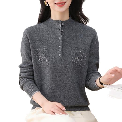 FQ 62-746A羊毛衫半高领针织打底衫宽松 商品图4