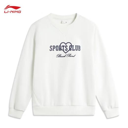 李宁女子冬季加绒套头卫衣AWDU446-1 商品图4