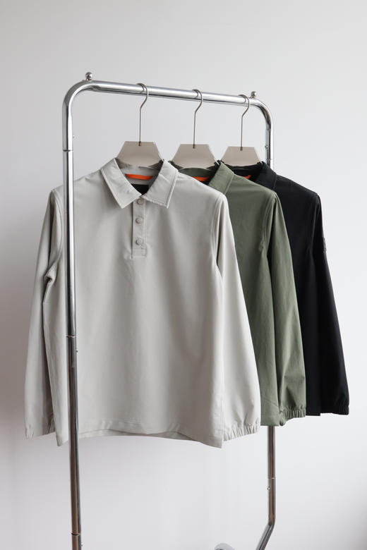 H.B 防泼科技面料 梭织套头翻领宽松外套 WT908 商品图3