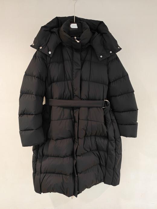 女款长款腰带连帽外套 商品图0