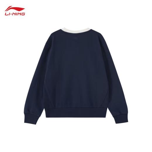 李宁女子冬季加绒套头卫衣AWDU446-5 商品图1