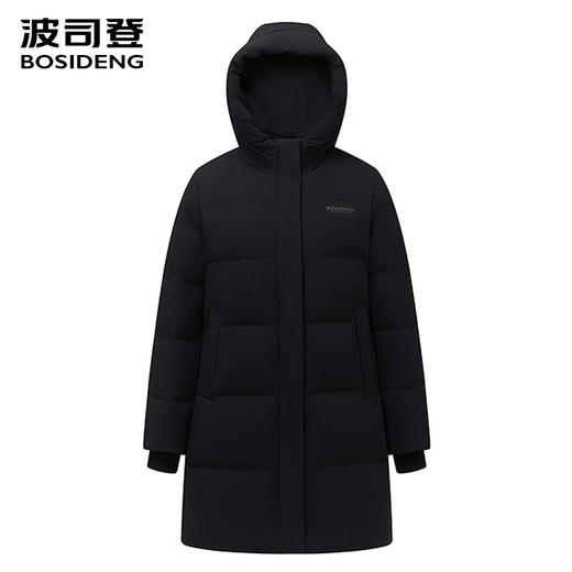 波司登25新款中长款连帽妈妈羽绒服女外套B250245124 商品图0