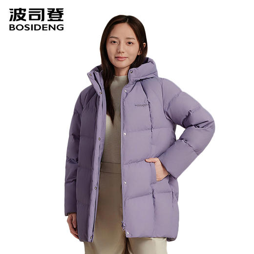 波司登25新款羽绒服女中长款厚外套B250245122 商品图0