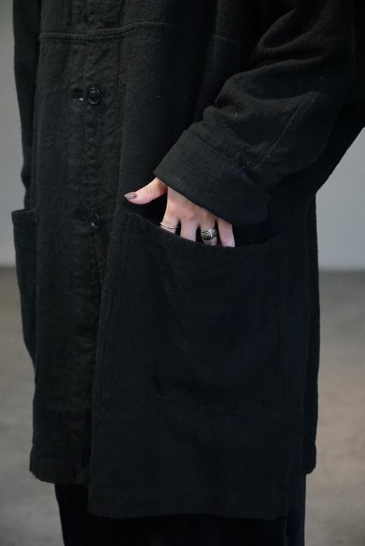 Mittan苎麻丝黑色长外套 商品图7