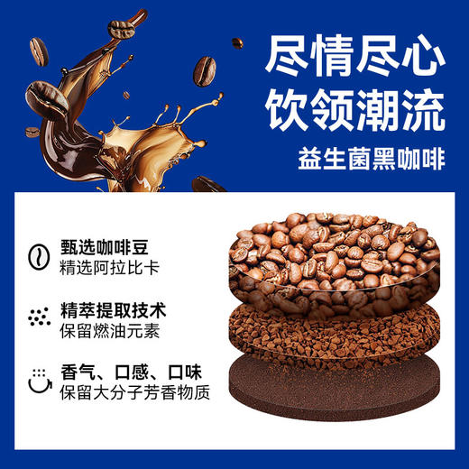 【买2送2，到手2盒】鲨鱼菲特 理象岛益生菌黑咖啡 商品图3